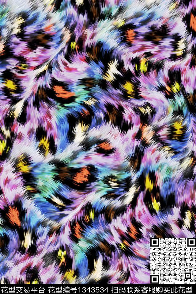 豹纹纹理动物纹数码印花华亿平台下载（图片编号: 1343534） - 瓦栏（Walan）