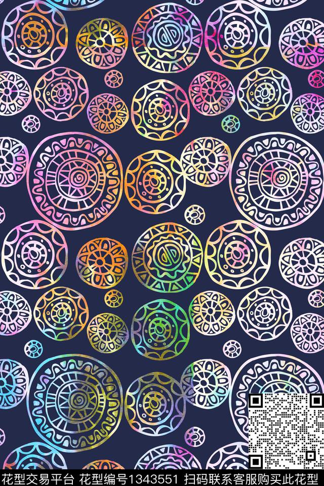 几何纹理大牌风数码印花华亿平台下载（图片编号: 1343551） - 瓦栏（Walan）