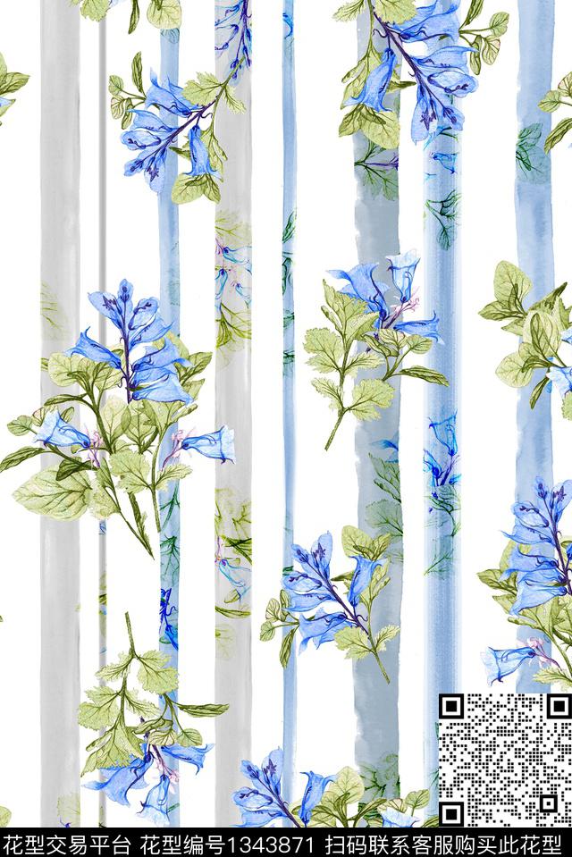 大牌风休闲小碎花数码印花华亿平台下载（图片编号: 1343871） - 瓦栏（Walan）