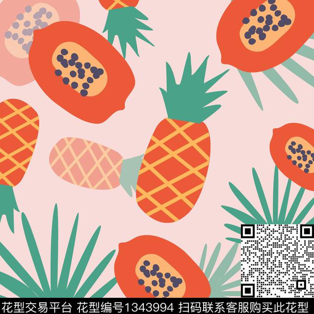 水果植物休闲传统印花华亿平台下载（图片编号: 1343994） - 瓦栏（Walan）