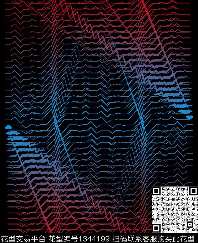 炫彩渐变科技传统印花华亿平台下载（图片编号: 1344199） - 瓦栏（Walan）