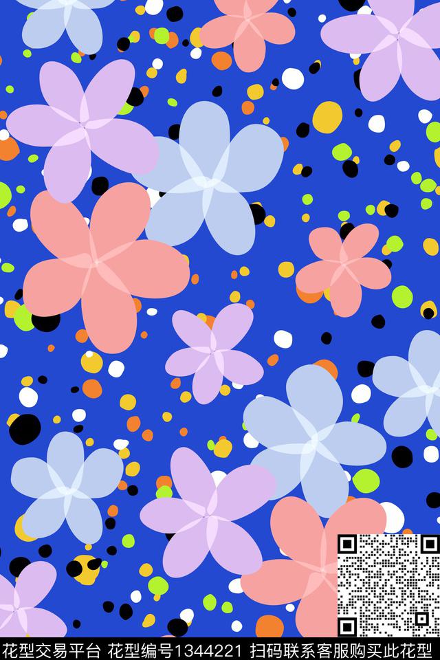 泳装华亿平台波点小碎花传统印花华亿平台下载（图片编号: 1344221） - 瓦栏（Walan）