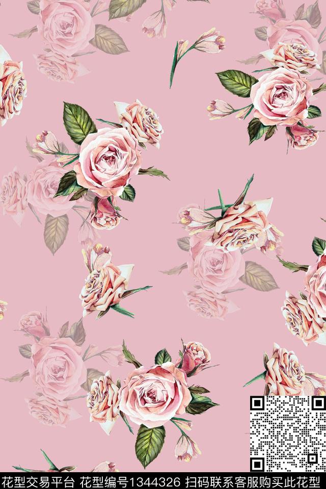 时尚大牌风数码印花华亿平台下载（图片编号: 1344326） - 瓦栏（Walan）