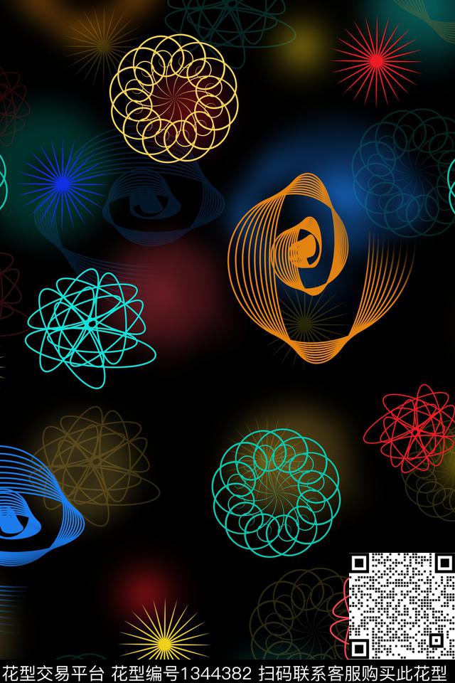 连衣裙女装中国风数码印花华亿平台下载（图片编号: 1344382） - 瓦栏（Walan）