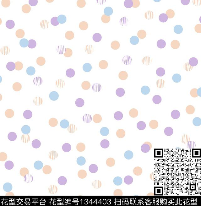 几何圆形波点传统印花华亿平台下载（图片编号: 1344403） - 瓦栏（Walan）