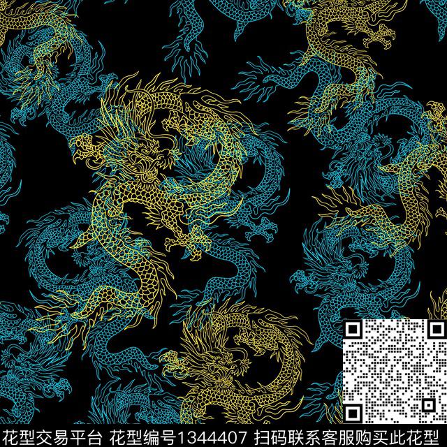 高档衬衣高档T恤淘宝热卖花卉传统印花华亿平台下载（图片编号: 1344407） - 瓦栏（Walan）