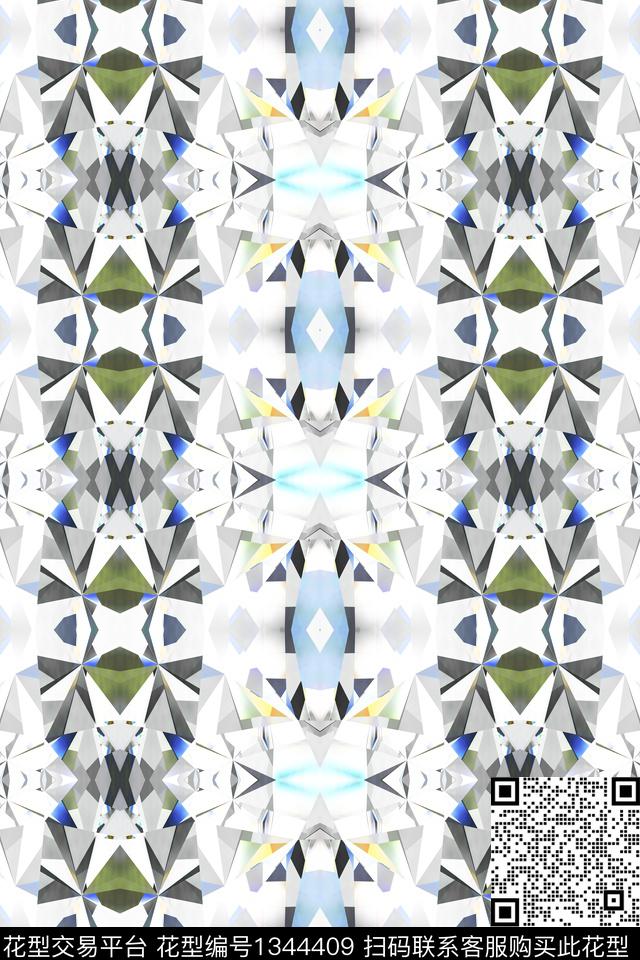 奢华珠宝宝石荧光数码印花华亿平台下载（图片编号: 1344409） - 瓦栏（Walan）