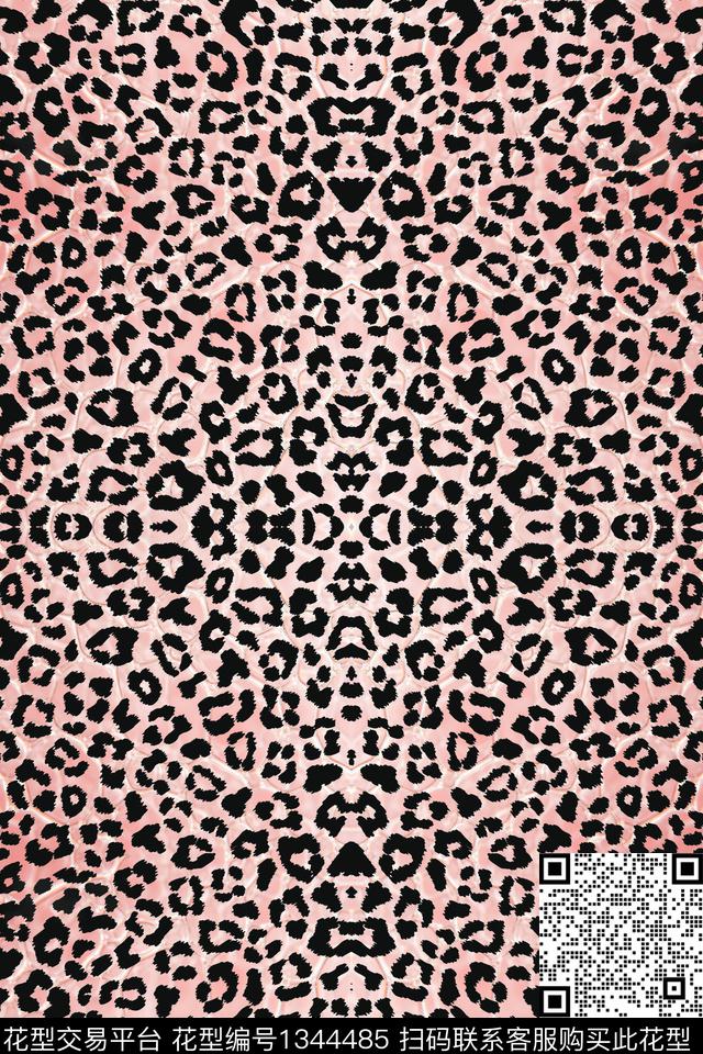 时尚动物纹大牌风数码印花华亿平台下载（图片编号: 1344485） - 瓦栏（Walan）