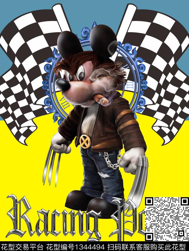 大牌风潮牌抽象传统印花华亿平台下载（图片编号: 1344494） - 瓦栏（Walan）