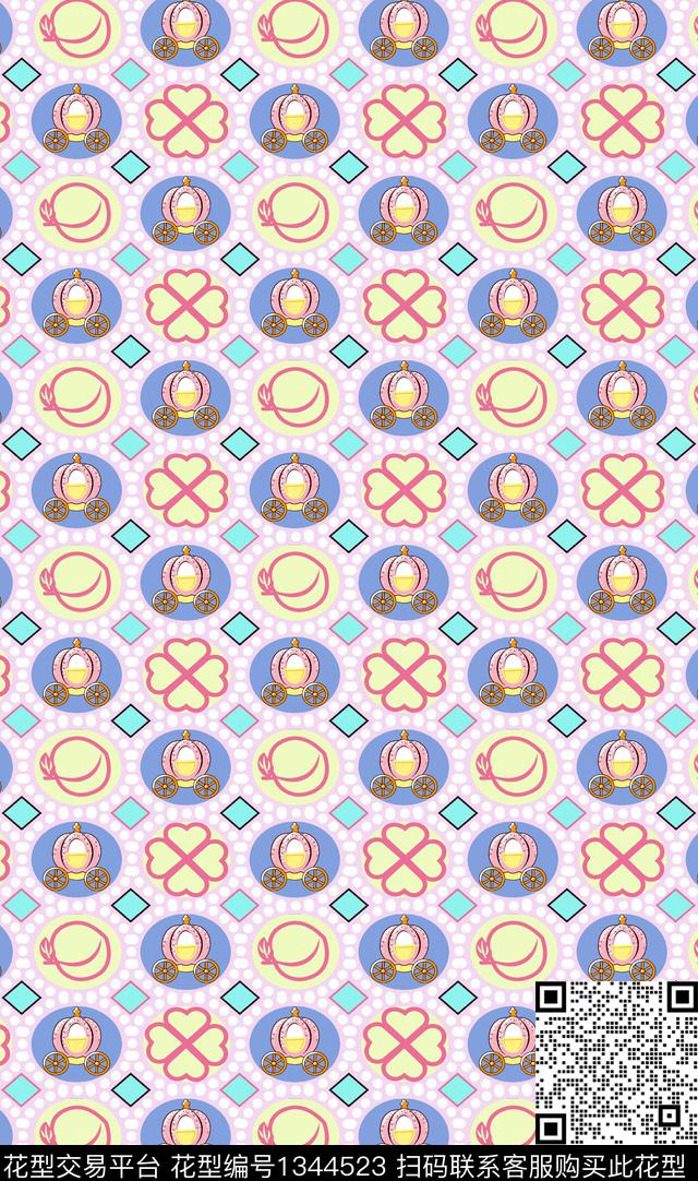 趋势华亿平台童装大牌风传统印花华亿平台下载（图片编号: 1344523） - 瓦栏（Walan）