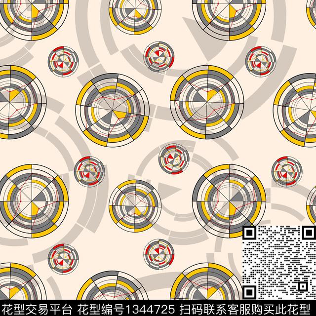 几何趋势华亿平台纸印花传统印花华亿平台下载（图片编号: 1344725） - 瓦栏（Walan）