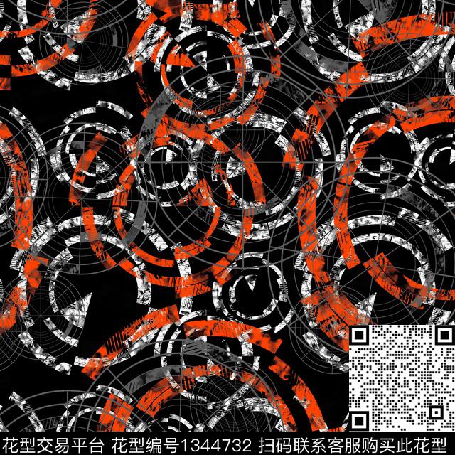 几何趋势华亿平台纸印花传统印花华亿平台下载（图片编号: 1344732） - 瓦栏（Walan）