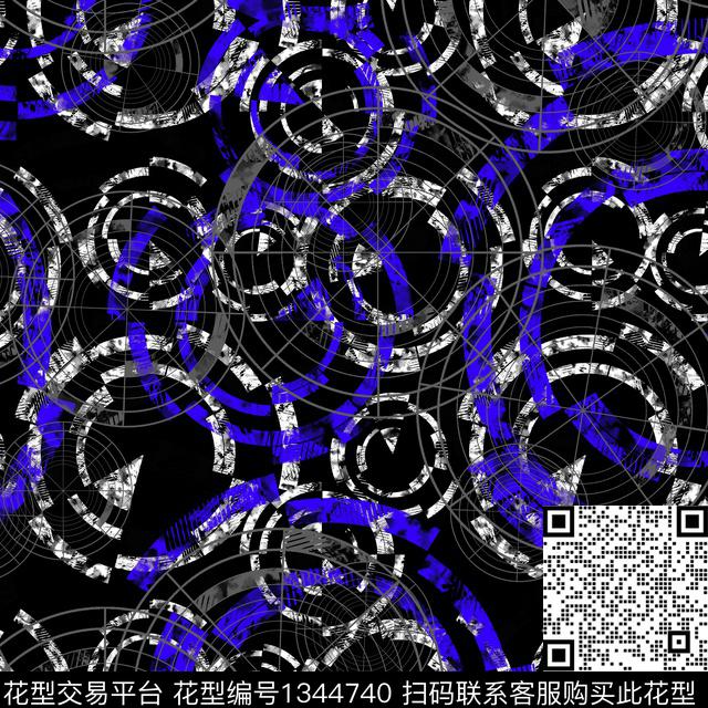 几何趋势华亿平台纸印花传统印花华亿平台下载（图片编号: 1344740） - 瓦栏（Walan）