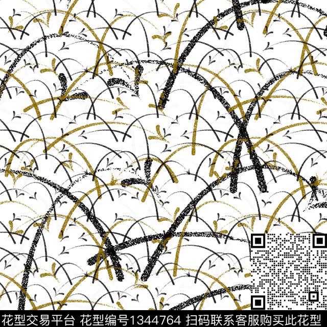 趋势华亿平台纸印花抽象男装传统印花华亿平台下载（图片编号: 1344764） - 瓦栏（Walan）