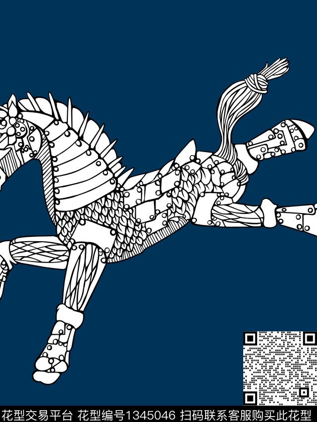 抽象花卉家纺大牌风数码印花华亿平台下载（图片编号: 1345046） - 瓦栏（Walan）