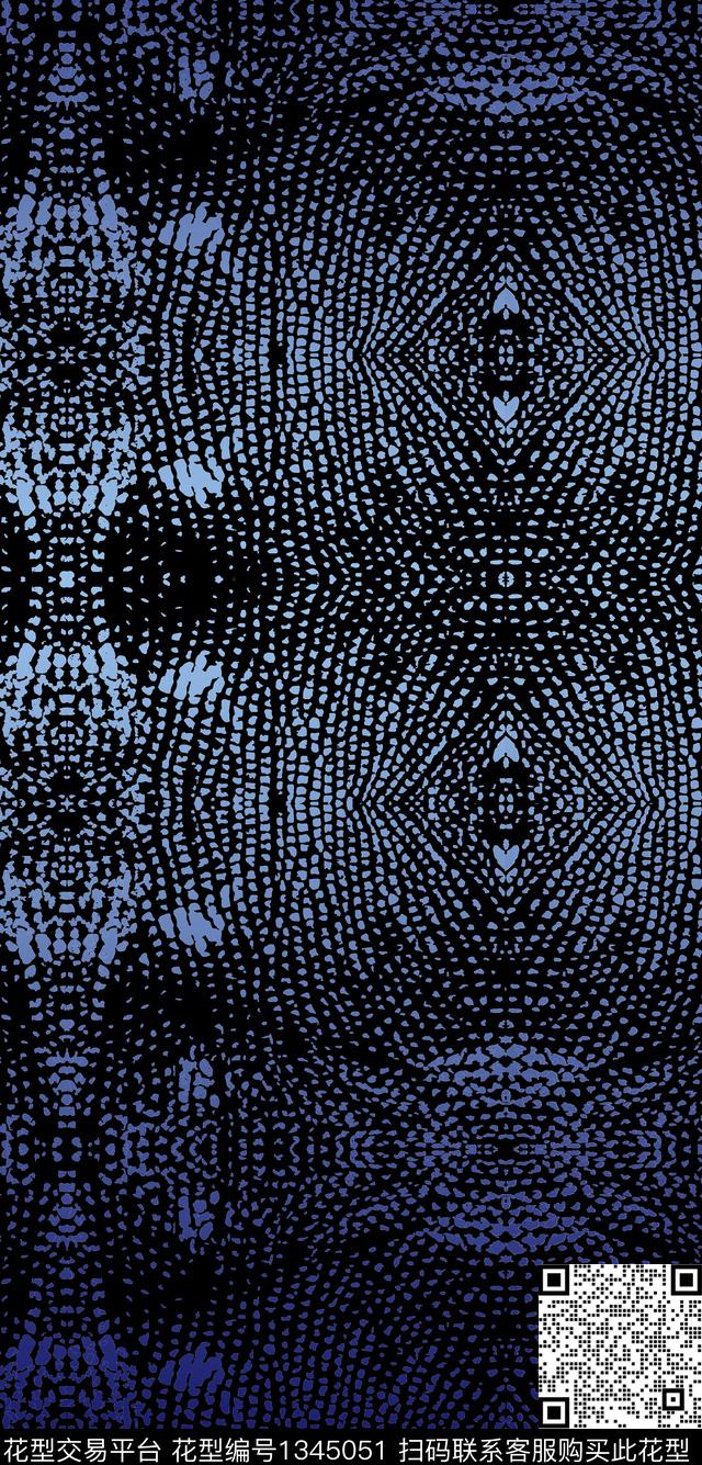 蛇纹渐变动物纹传统印花华亿平台下载（图片编号: 1345051） - 瓦栏（Walan）