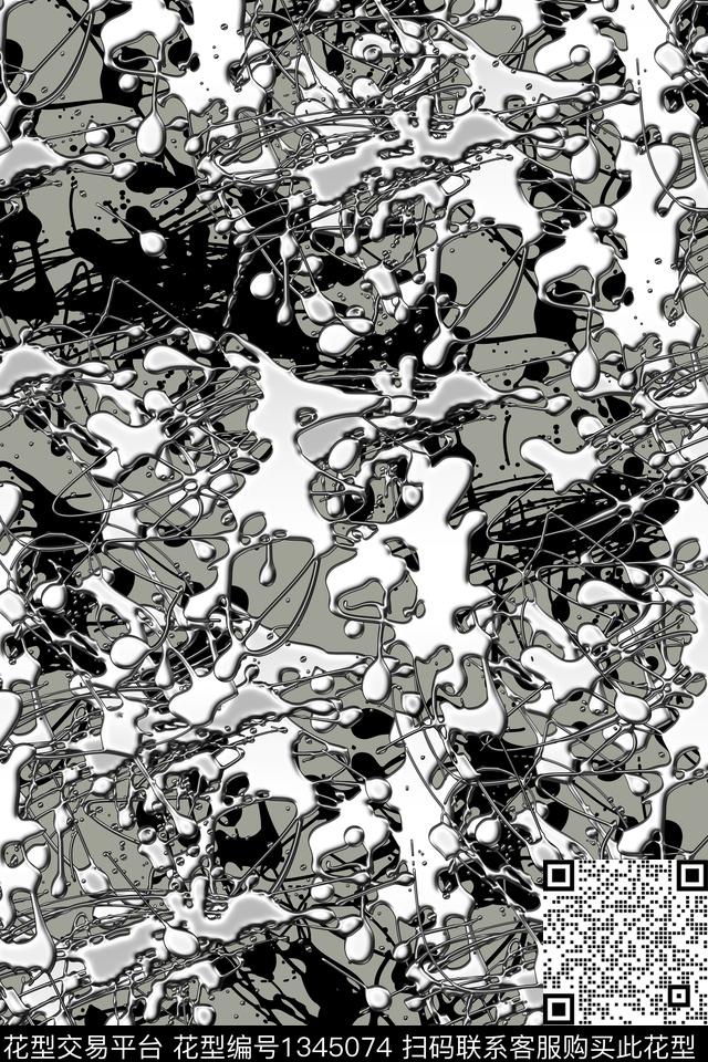 抽象男装家居服户外传统印花华亿平台下载（图片编号: 1345074） - 瓦栏（Walan）