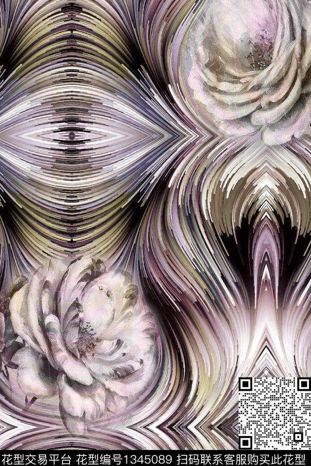 肌理纹理炫彩数码印花华亿平台下载（图片编号: 1345089） - 瓦栏（Walan）