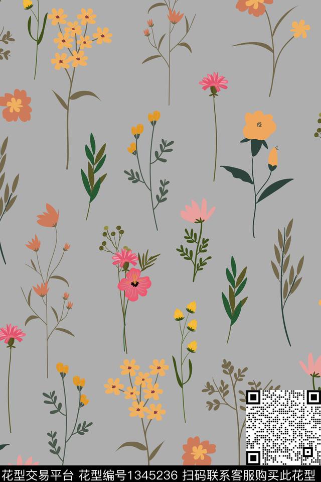 热带华亿平台矢量花卉传统华亿平台传统印花华亿平台下载（图片编号: 1345236） - 瓦栏（Walan）