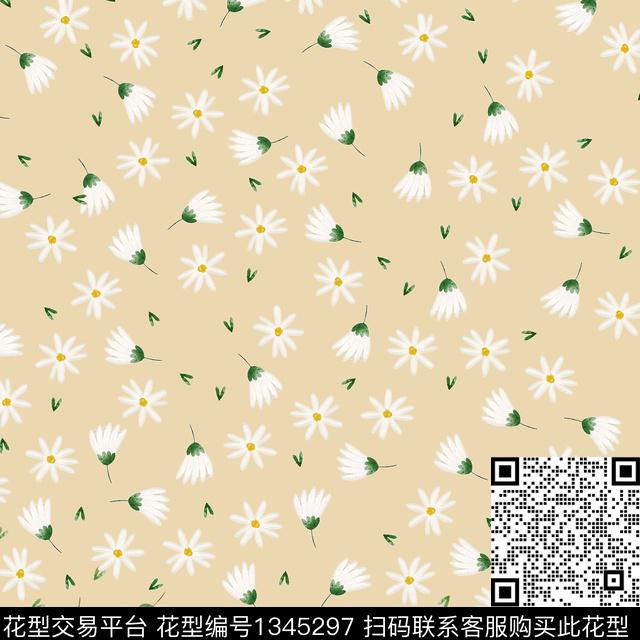 大牌风小清新淑女数码印花华亿平台下载（图片编号: 1345297） - 瓦栏（Walan）