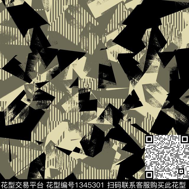 几何趋势华亿平台纸印花传统印花华亿平台下载（图片编号: 1345301） - 瓦栏（Walan）