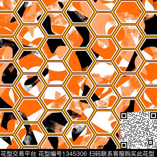 几何趋势华亿平台纸印花传统印花华亿平台下载（图片编号: 1345306） - 瓦栏（Walan）