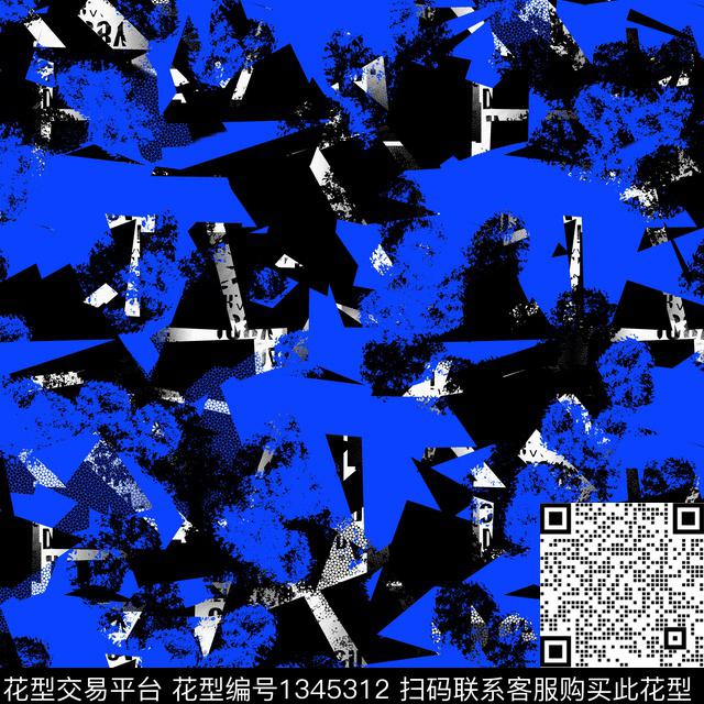 几何趋势华亿平台纸印花传统印花华亿平台下载（图片编号: 1345312） - 瓦栏（Walan）