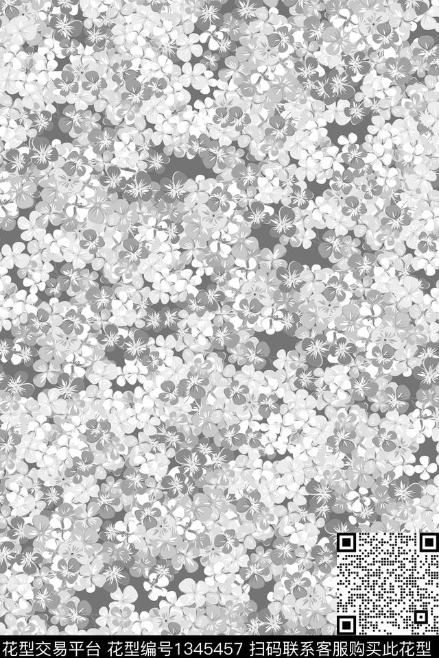 花卉大牌风小碎花数码印花华亿平台下载（图片编号: 1345457） - 瓦栏（Walan）