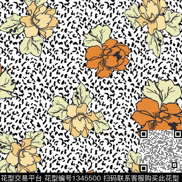 花卉大牌风小碎花传统印花华亿平台下载（图片编号: 1345500） - 瓦栏（Walan）