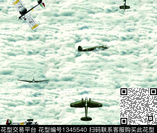 时尚飞机大牌风数码印花华亿平台下载（图片编号: 1345540） - 瓦栏（Walan）