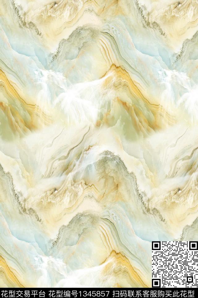 山峰国画风景景观数码印花华亿平台下载（图片编号: 1345857） - 瓦栏（Walan）