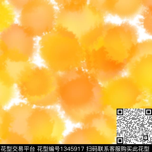 炫彩文艺橙色数码印花华亿平台下载（图片编号: 1345917） - 瓦栏（Walan）