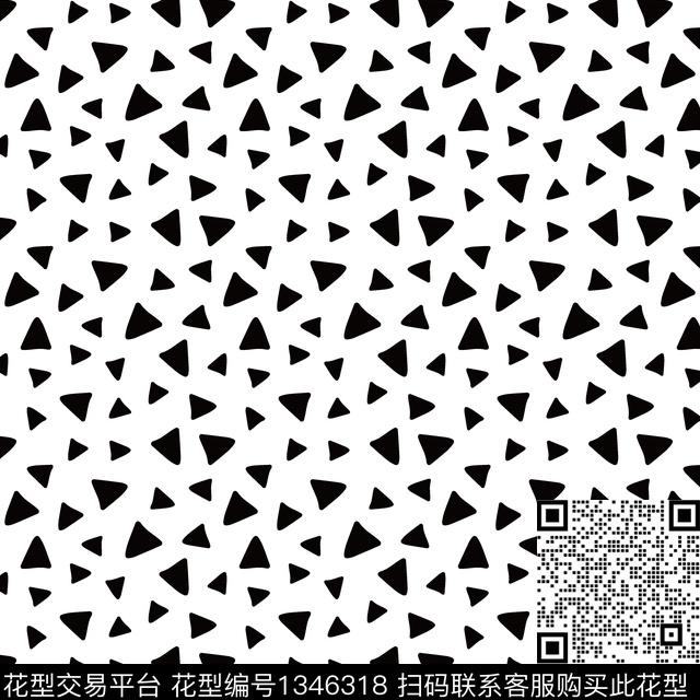 时尚几何黑白华亿平台传统印花华亿平台下载（图片编号: 1346318） - 瓦栏（Walan）