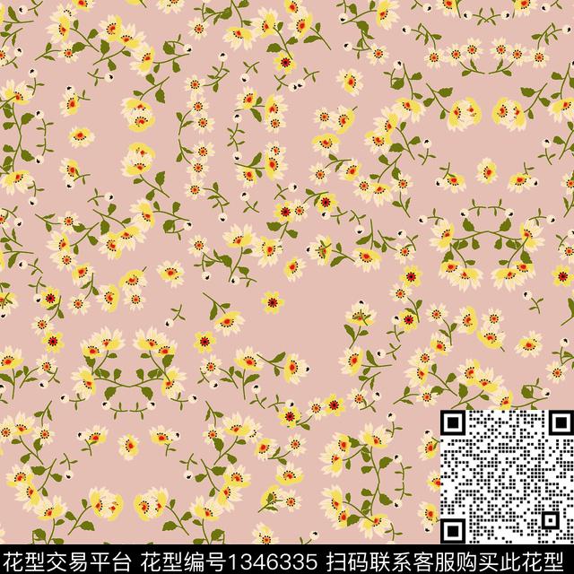大牌风小清新淑女传统印花华亿平台下载（图片编号: 1346335） - 瓦栏（Walan）
