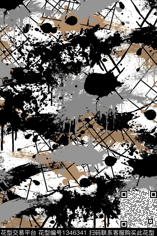 抽象男装家居服户外传统印花华亿平台下载（图片编号: 1346341） - 瓦栏（Walan）