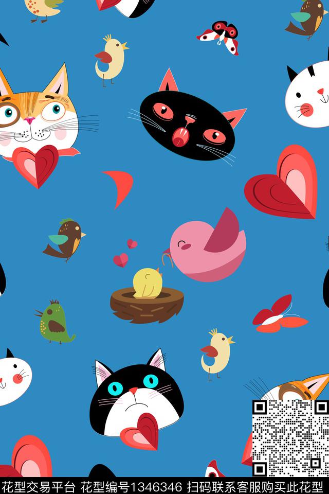 童装可爱卡通动物传统印花华亿平台下载（图片编号: 1346346） - 瓦栏（Walan）