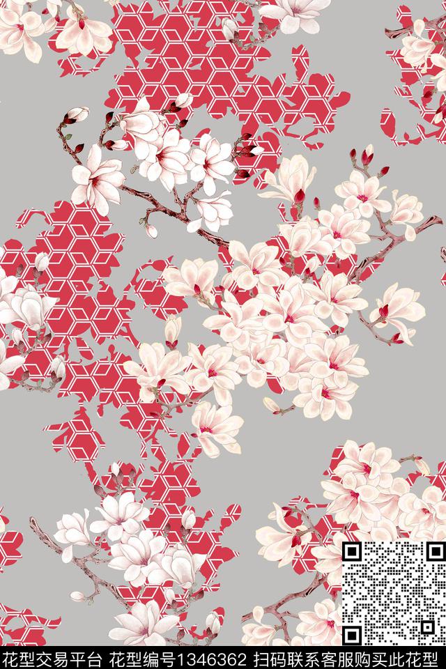 香云纱真丝中国风数码印花华亿平台下载（图片编号: 1346362） - 瓦栏（Walan）