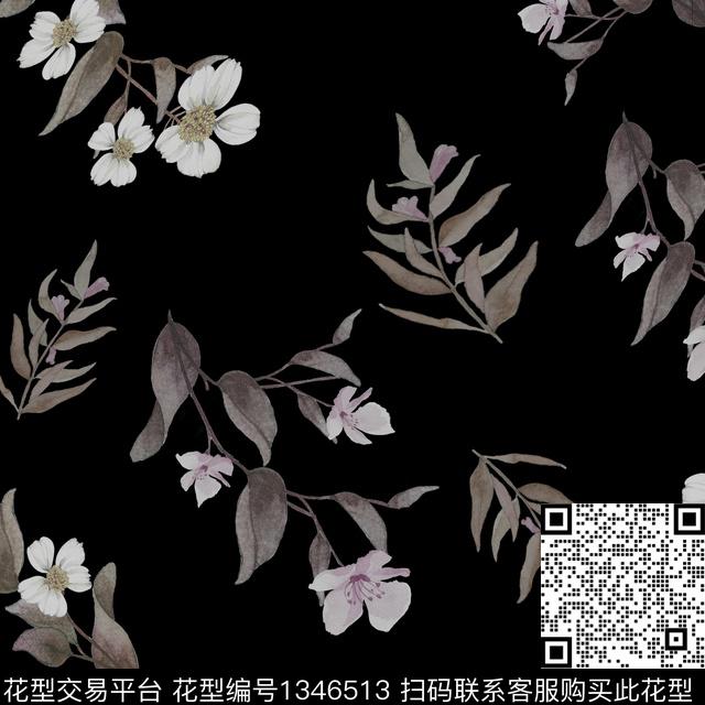 数码华亿平台花卉大牌风数码印花华亿平台下载（图片编号: 1346513） - 瓦栏（Walan）