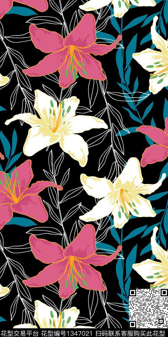 四叶草绿植树叶传统印花华亿平台下载（图片编号: 1347021） - 瓦栏（Walan）