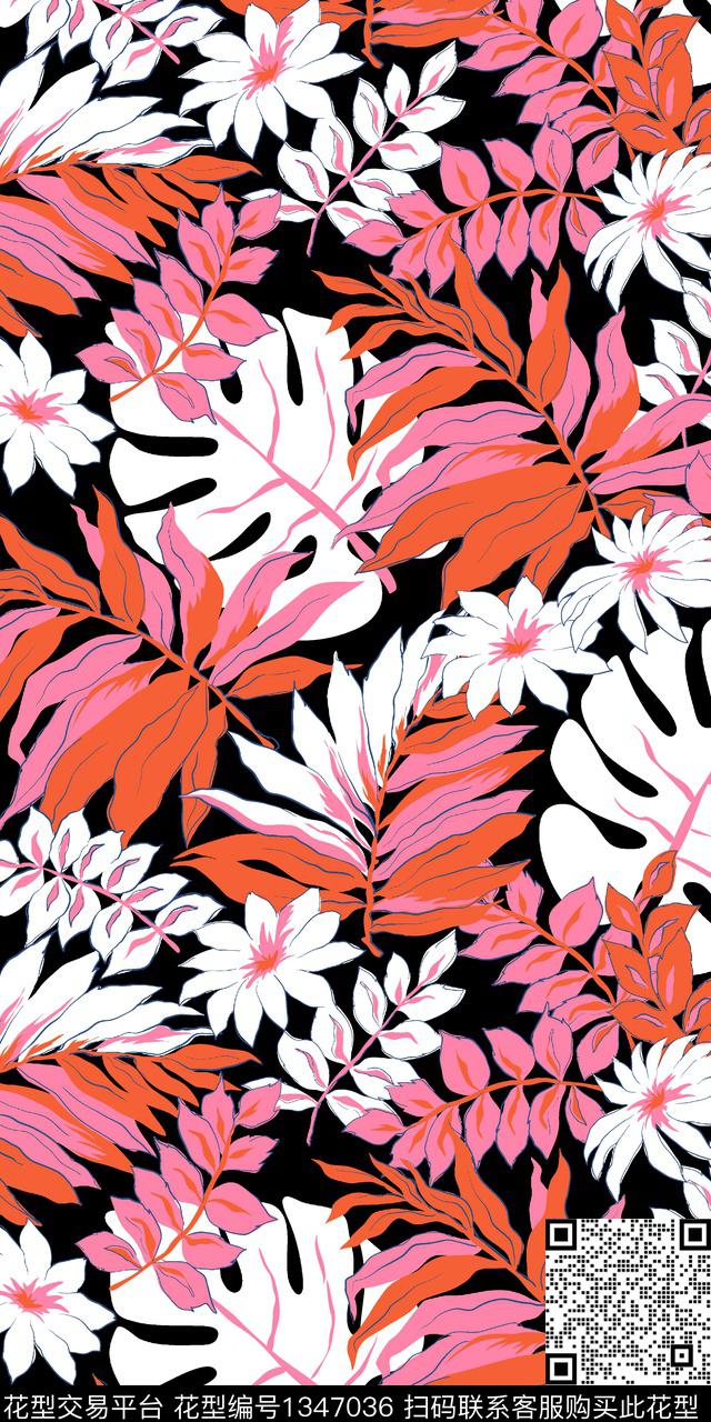 民族花卉传统印花华亿平台下载（图片编号: 1347036） - 瓦栏（Walan）