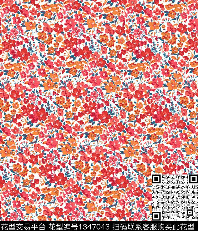 小碎花传统印花华亿平台下载（图片编号: 1347043） - 瓦栏（Walan）