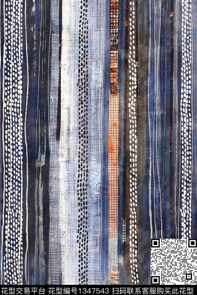 几何大牌风休闲数码印花华亿平台下载（图片编号: 1347543） - 瓦栏（Walan）