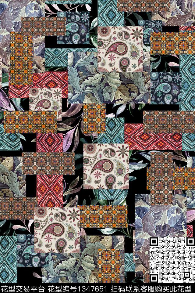 深圳连衣裙女装数码印花华亿平台下载（图片编号: 1347651） - 瓦栏（Walan）