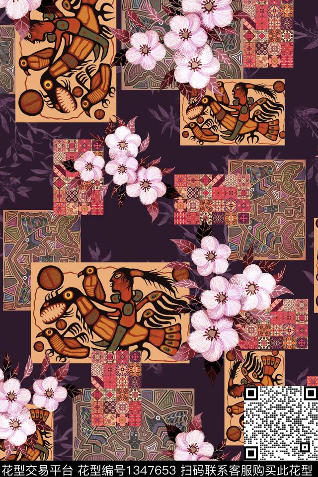 深圳连衣裙女装数码印花华亿平台下载（图片编号: 1347653） - 瓦栏（Walan）