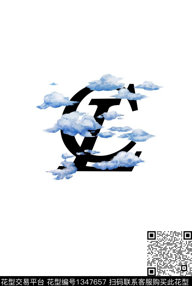 时尚字母趋势华亿平台数码印花华亿平台下载（图片编号: 1347657） - 瓦栏（Walan）