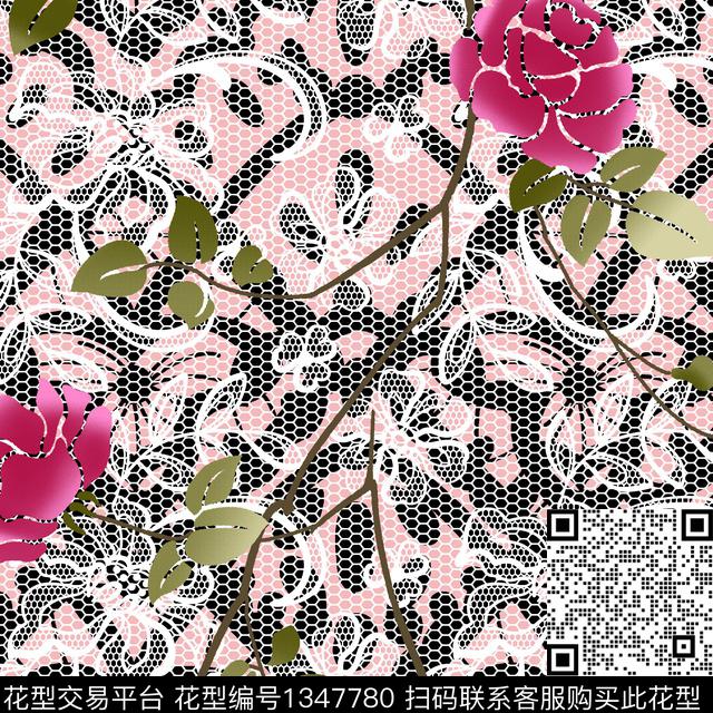 绿植树叶抽象花卉男装传统印花华亿平台下载（图片编号: 1347780） - 瓦栏（Walan）