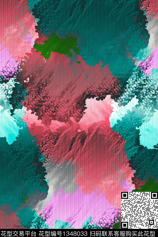 抽象男装家居服户外数码印花华亿平台下载（图片编号: 1348033） - 瓦栏（Walan）