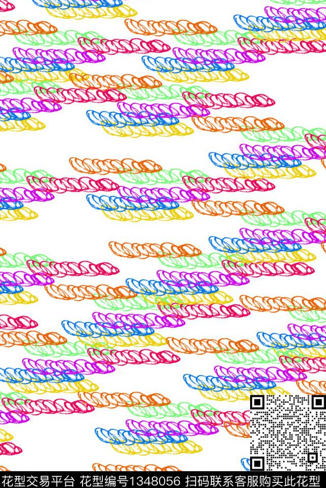 简约抽象炫彩传统印花华亿平台下载（图片编号: 1348056） - 瓦栏（Walan）