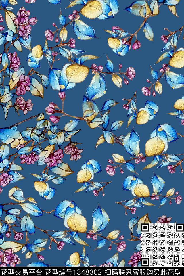 旗袍香云纱中国风数码印花华亿平台下载（图片编号: 1348302） - 瓦栏（Walan）