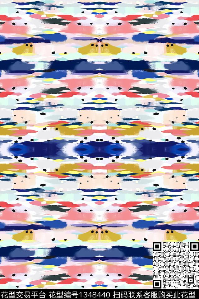 几何大牌风抽象传统印花华亿平台下载（图片编号: 1348440） - 瓦栏（Walan）